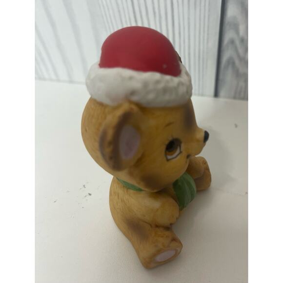 Vintage Lefton Ceramic Christmas Xmas Mouse Figurine - Picture 4 of 6